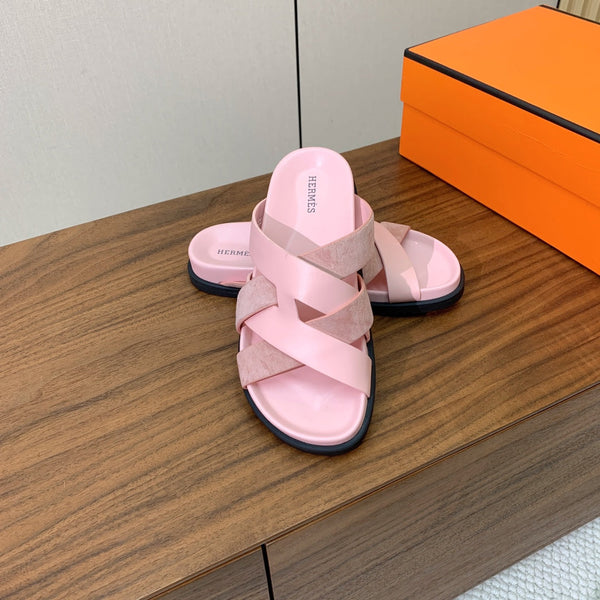 Sandalo HM Kazimir in pelle scamosciata rosa 293989