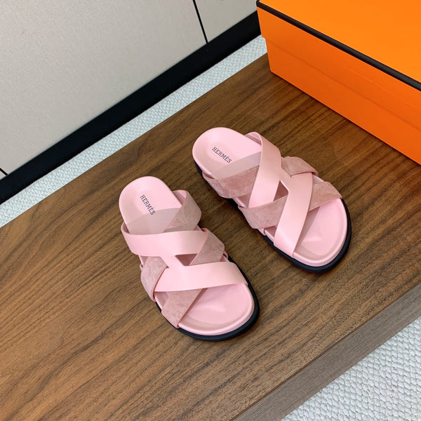 Sandalo HM Kazimir in pelle scamosciata rosa 293989