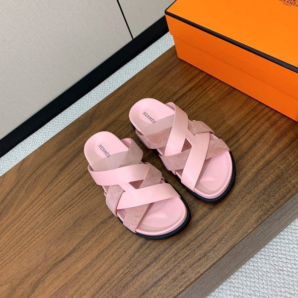 Sandalo HM Kazimir in pelle scamosciata rosa 293989