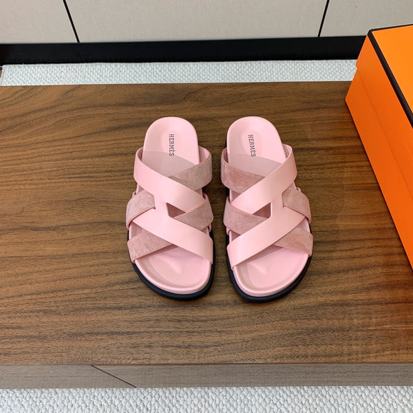 Sandalo HM Kazimir in pelle scamosciata rosa 293989