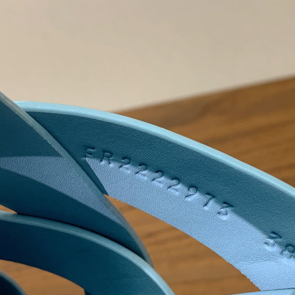 HM Kazimir Sandal Light Blue Suede Calfskin 293992