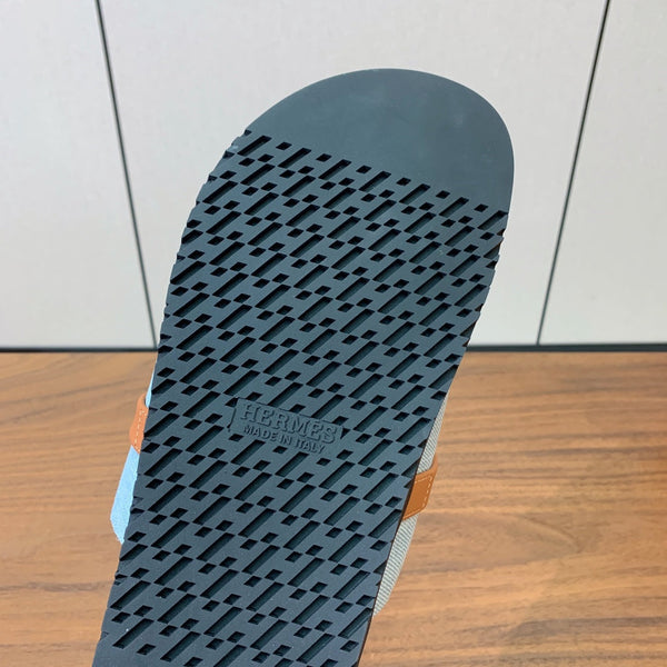 HM Jackson Sandal Denim Black Calfskin 294043