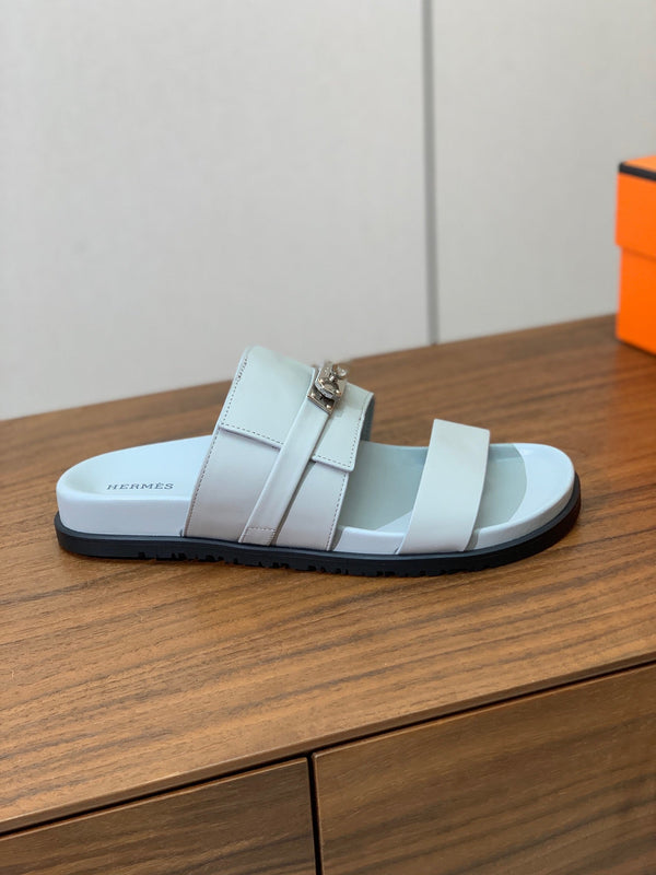 HM Jackson Sandal White Calfskin 294055