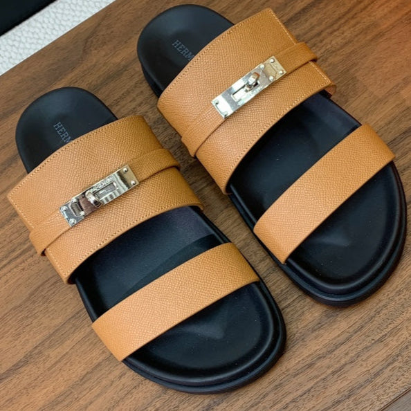 HM Jackson Sandal Brown Cowhide 294058