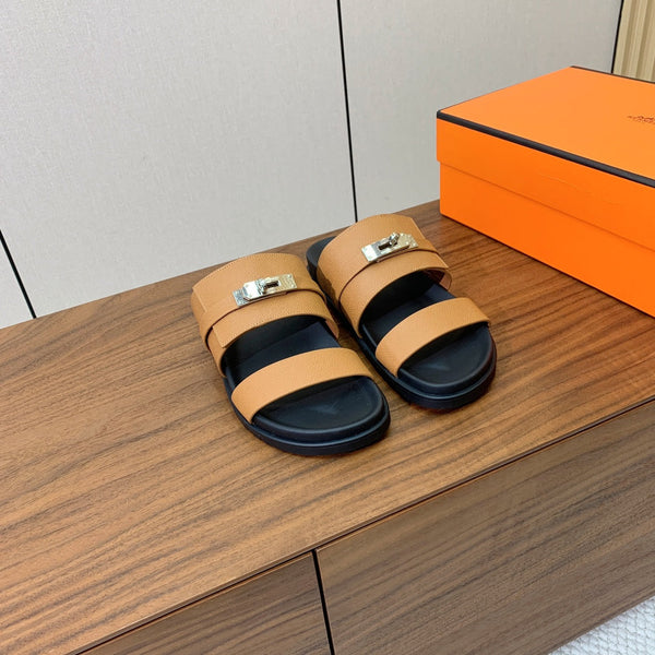 HM Jackson Sandal Brown Cowhide 294058