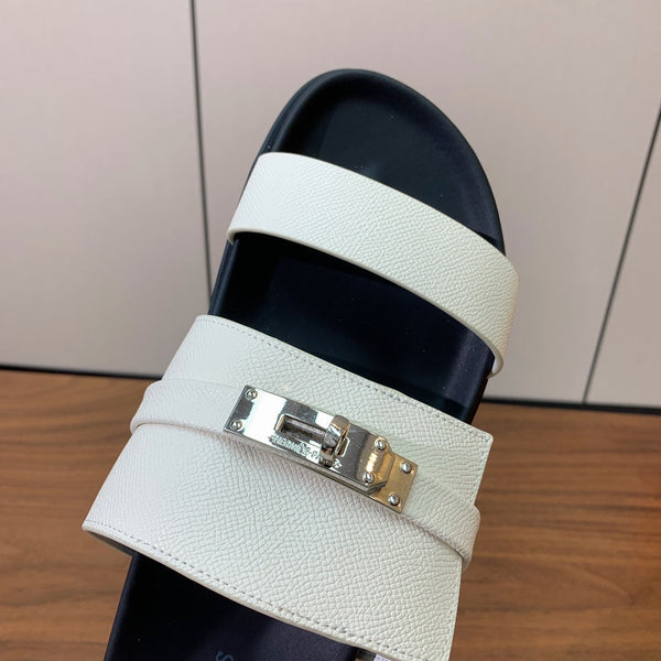 HM Jackson Sandal White Cowhide 294062