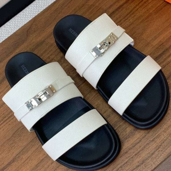 HM Jackson Sandal White Cowhide 294062