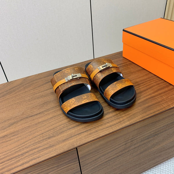 HM Jackson Sandal Brown Cowhide 294065