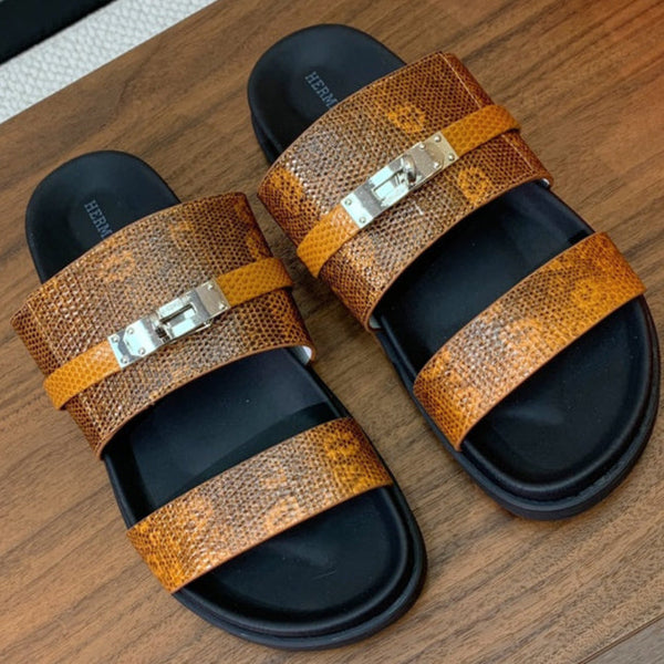 HM Jackson Sandal Brown Cowhide 294065