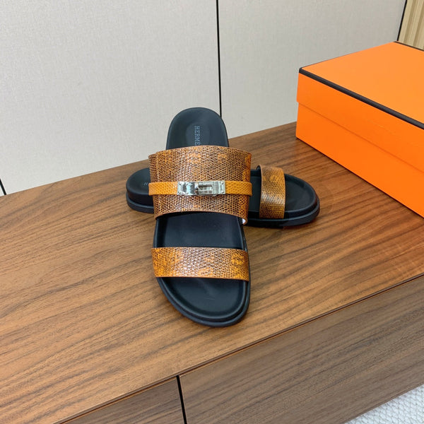 HM Jackson Sandal Brown Cowhide 294065