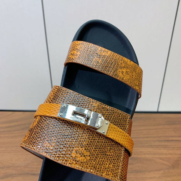 HM Jackson Sandal Brown Cowhide 294065