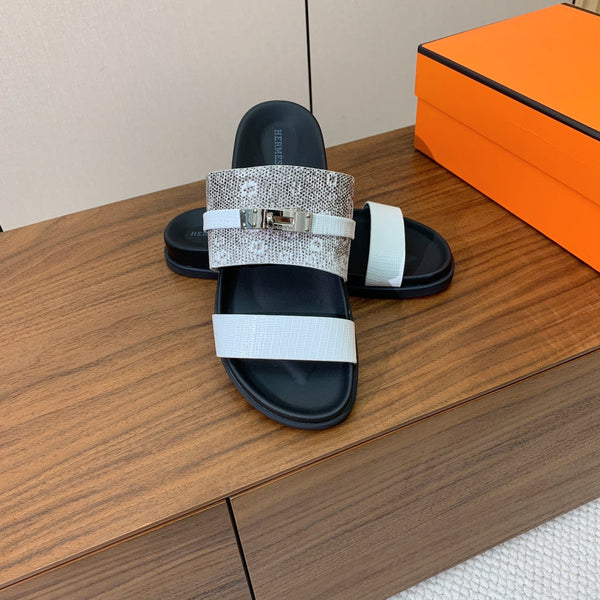 HM Jackson Sandal White Cowhide 294066