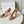 Manolo Diamond Buckle Pumps Pink Gold Mirror Cowhide 451181