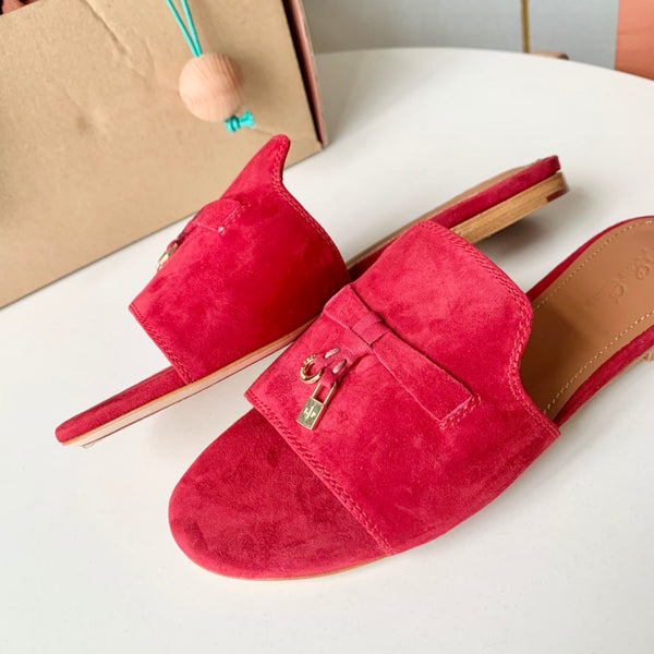 Sandali Summer Charms in pelle scamosciata rossa