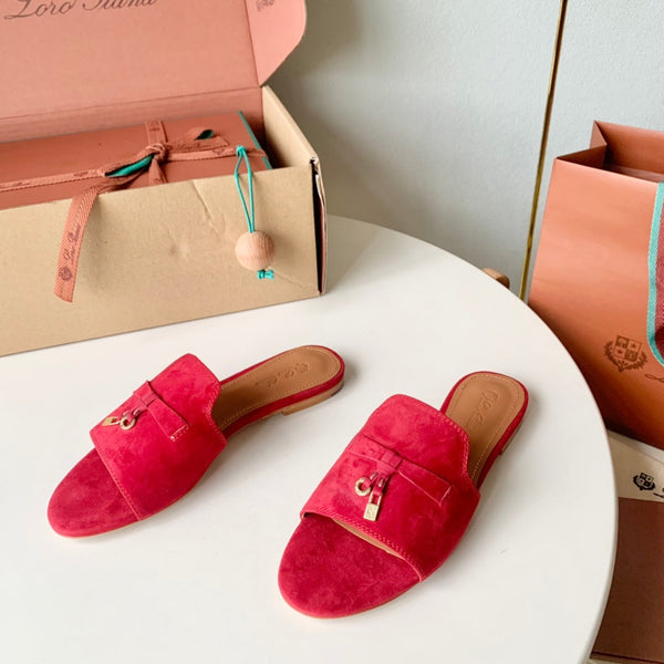 Sandali Summer Charms in pelle scamosciata rossa