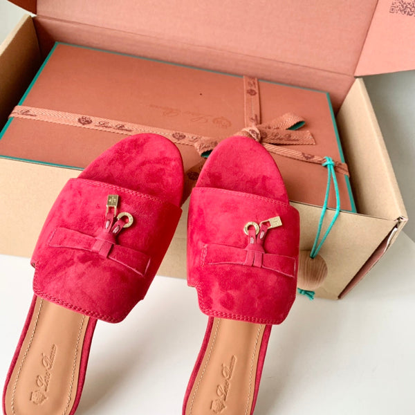 Sandali Summer Charms in pelle scamosciata rossa