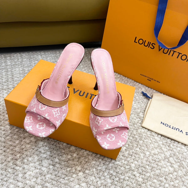 lv neo revival 90 pink monogram denim calfskin