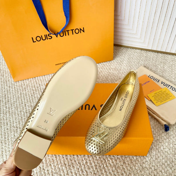 LV Shake Flat Ballerina Yellow Cowhide