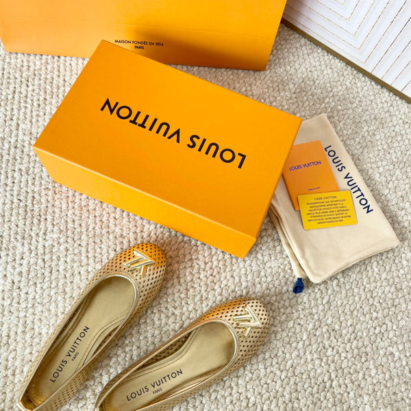 LV Shake Flat Ballerina Yellow Cowhide