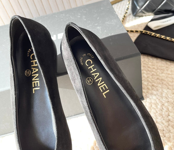 CC Ballet In Blak Suede 151521