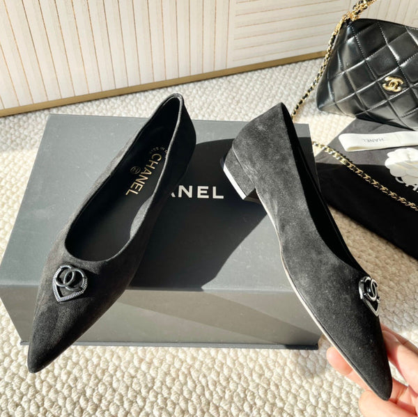 CC Ballet In Blak Suede 151521