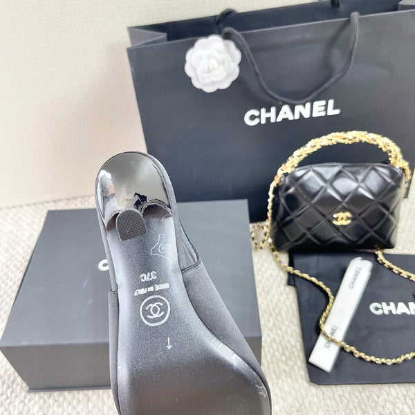 CC 25 Slingback Black Silk 330920