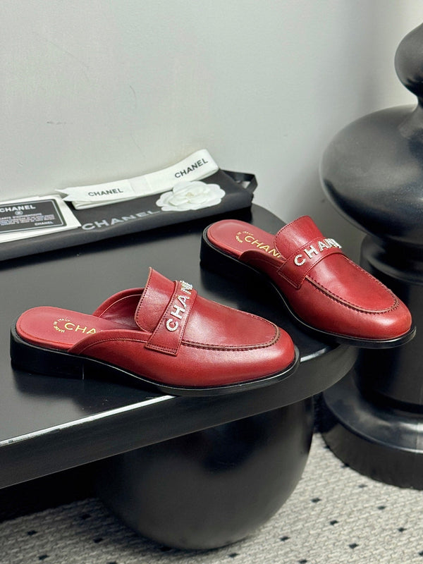 CC 25 Mules Dark Red Cowhide 329803