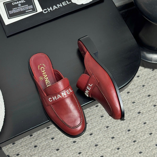 CC 25 Mules Dark Red Cowhide 329803