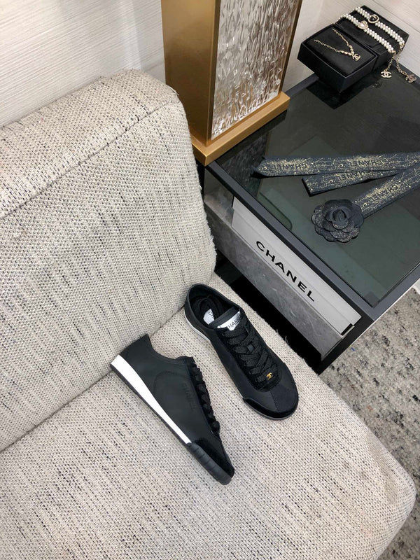 CC Sneake Black Cowhide And Velvet