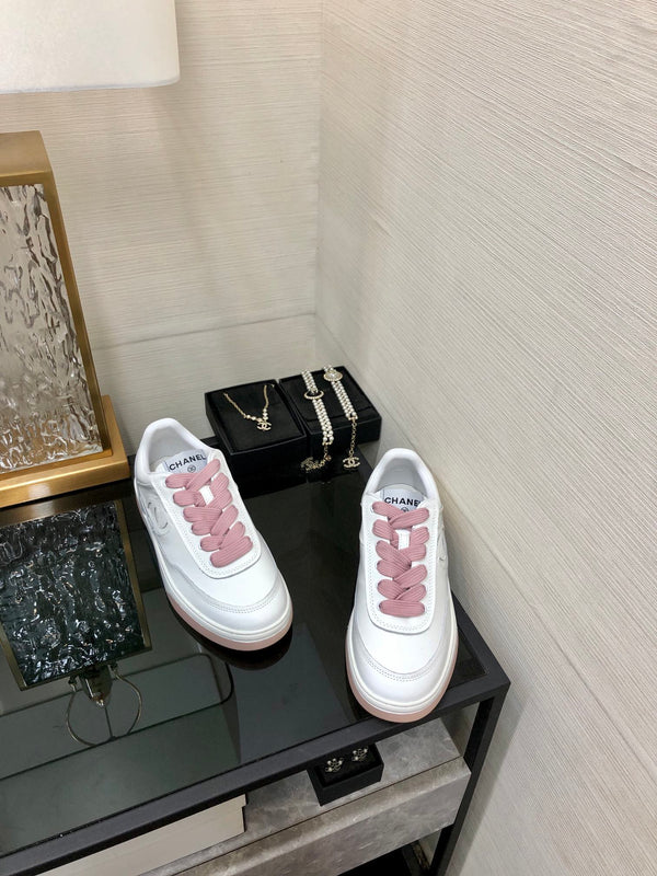 CC Sneaker White Mix Pink Cowhide