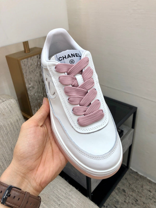 CC Sneaker White Mix Pink Cowhide