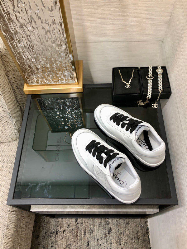 CC Sneaker Black Mix White Cowhide