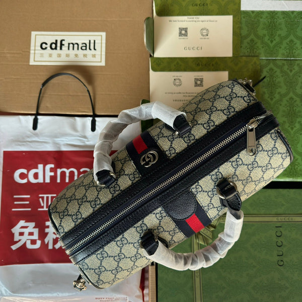 Borsa Gucci Ophidia in tela beige mix blu 240088