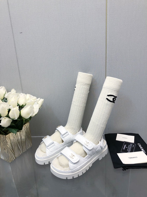 SANDALO DA PAPÀ IN PELLE DI AGNELLO BIANCA