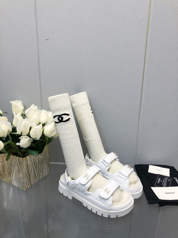 SANDALO DA PAPÀ IN PELLE DI AGNELLO BIANCA