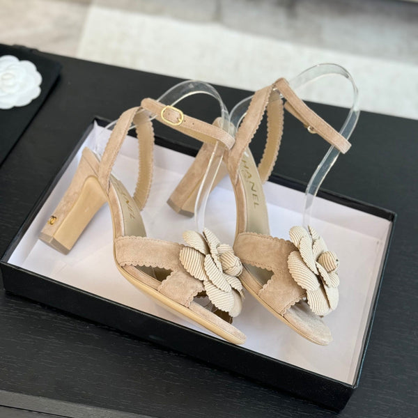 Sandali CC 80mm Beige Suede