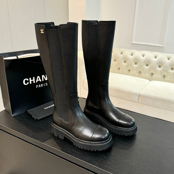 CC Chelsea High Boots Black Cowhide