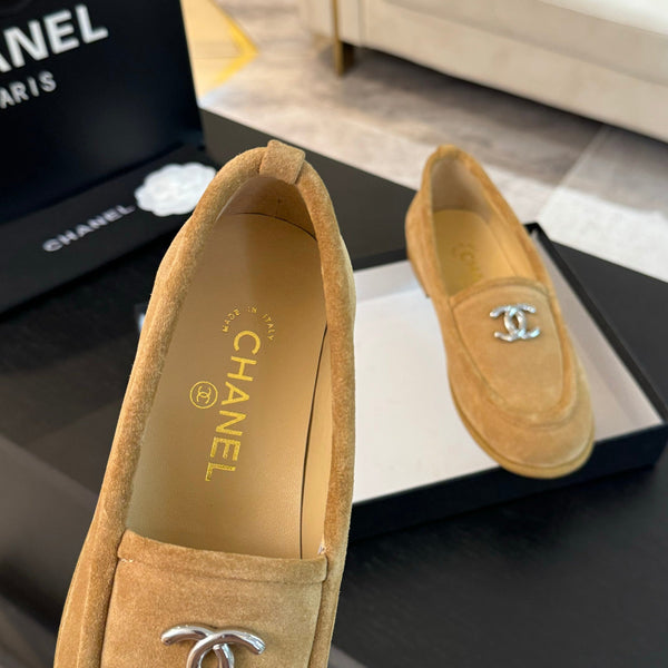 CC Moccasins Yellow Suede