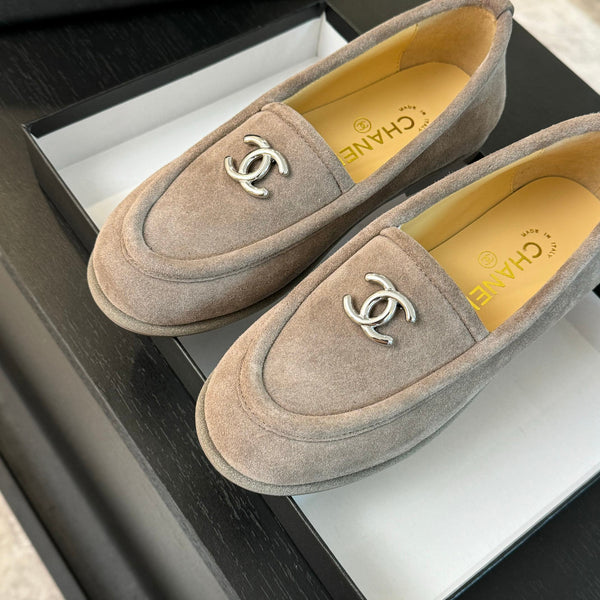 CC Moccasins Grey Suede