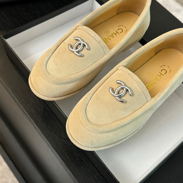 CC Moccasins Beige Suede
