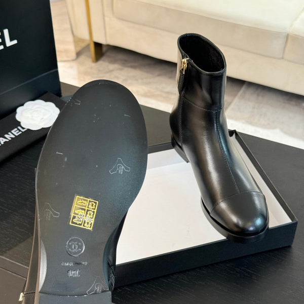 CC Ankle Boots 20mm Black Calfskin