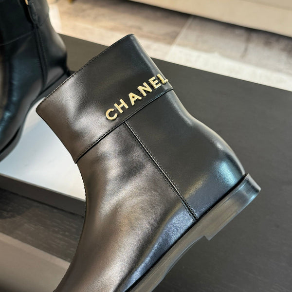 CC Ankle Boots 20mm Black Calfskin