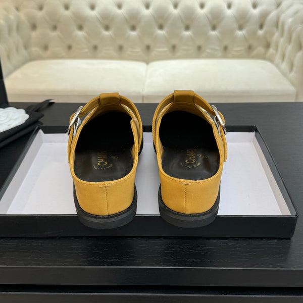 CC 25C Mule Sandal Canary Yellow Imported Cowhide 212944