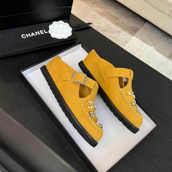 CC 25C Mule Sandal Canary Yellow Imported Cowhide 212944