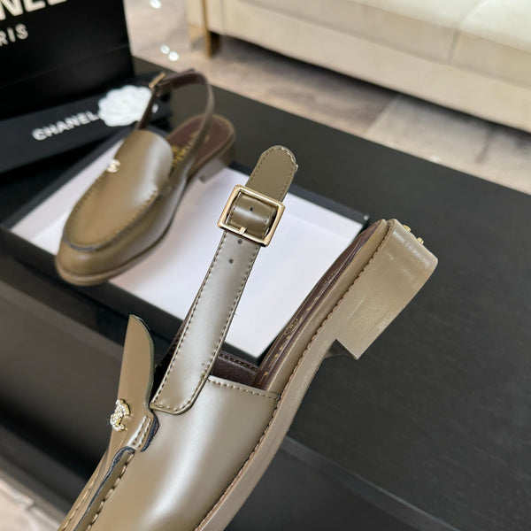 CC 25C Slingback Loafer Bronze Olive Patent Leather