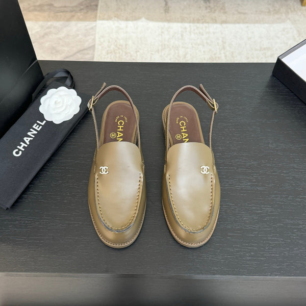 CC 25C Slingback Loafer Bronze Olive Patent Leather