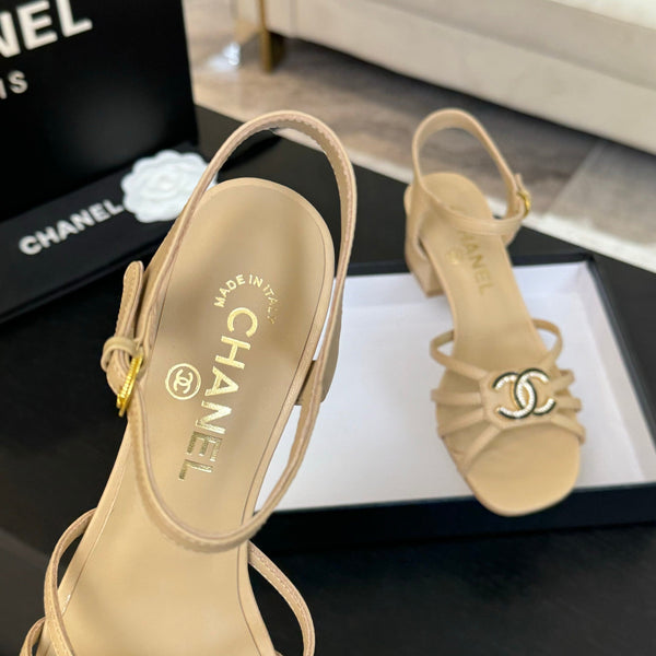 CC 45mm Sandal DarkCream Sheepskin 212928