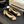 CC 25P Ballet Flat Black Beige Raffia Large Logo