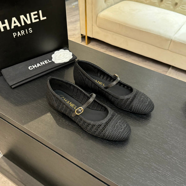 CC 25P Mary Jane 15mm Black Raffia 373781