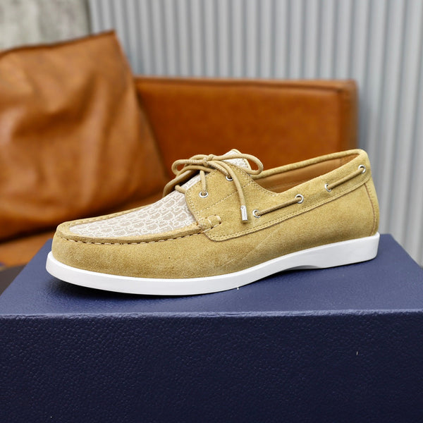 CD GRANVILLE BOAT SHOE FLAX-BEIGE SUEDE